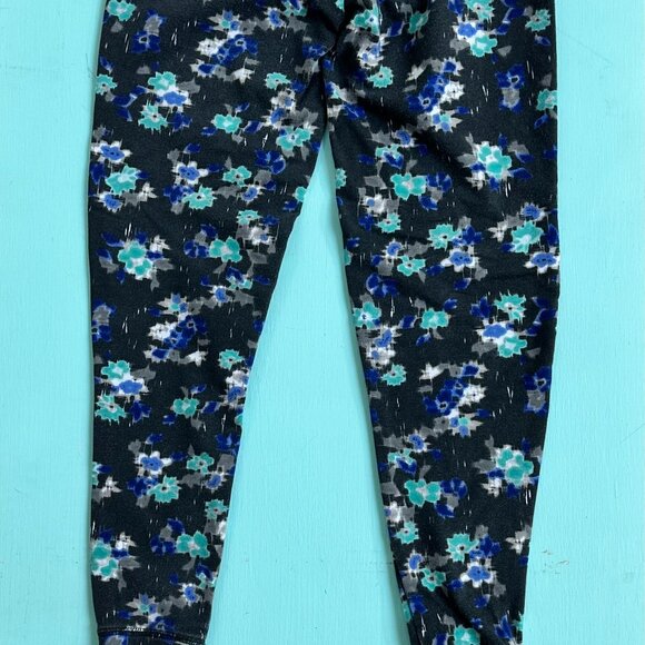 Aeropostale Joggers Floral Black Gray Blue Joggers Floral Joggers Athleisure - Picture 5 of 6